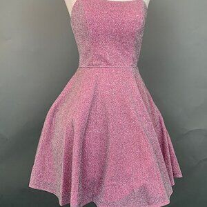 86943 pink strapless dress